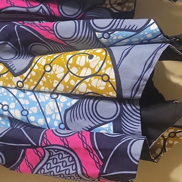 Custom-made Cold Shoulder Rhinestone Decor Multi- Color Patterned Peplum Top - Picture 11 of 14